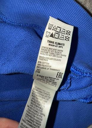 Женский синий свитшот m&amp;s 7