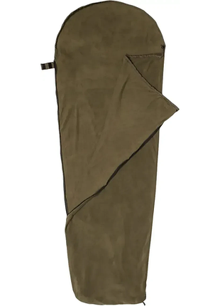 Вкладыш в спальник snugpak fleece liner , with zip olive
