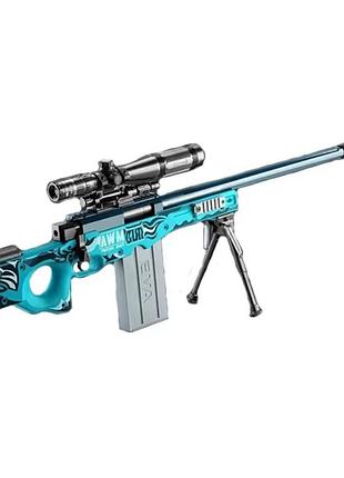 Большая игрушечная снайперская винтовка awm с оптическим прицелом 130 см art3481