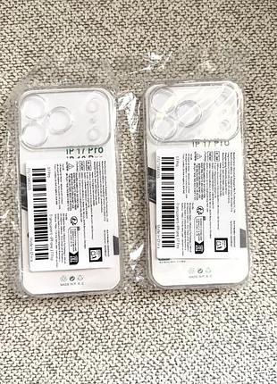 Чохол apple iphone 17 pro силіконовий прозорий