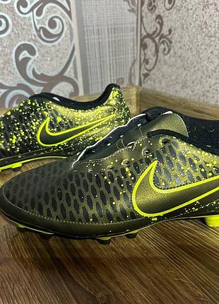 Бутси чоловічі nike magista onda fg чорно-жовті, розмір 44,5 оригінал
