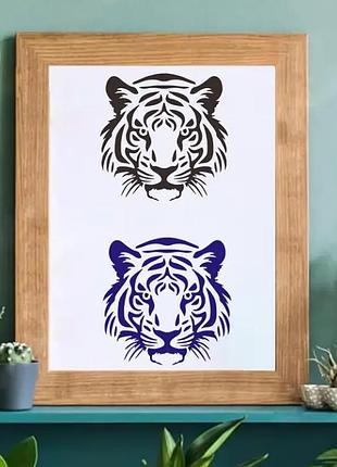 Багаторазовий трафарет тигр 🐯 6