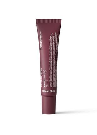 Transparent-lab dusty rose spf50 бальзам для губ з spf 50 кольору насичена слива 15ml