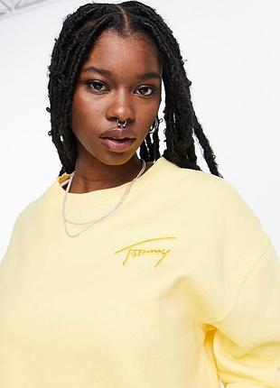 Укорочений світшот tommy hiltfiger