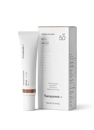 Transparent-lab бальзам для губ з spf 50 кольору терракота 15 мл tinted lipgloss spf – terracotta( без коробки)