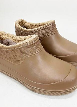 Галоши утепленные женские 38р 23см, женские бабуши на меху top shop ua_