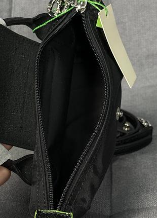 Сумка longchamp le pliage mini чорна 3