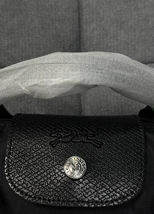 Сумка longchamp le pliage mini чорна 5
