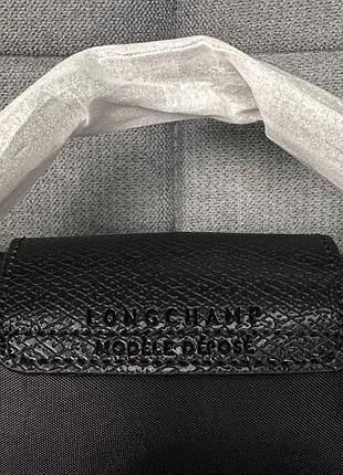 Сумка longchamp le pliage mini чорна 6