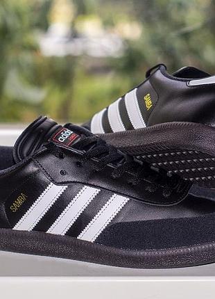 Кроссовки, кеды adidas samba classic men's 034563 leather black 45 г. оригинал
