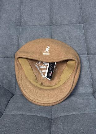 Берет kangol бежевий унісекс кепка кіпа кепа жиганка
