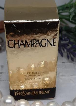 Yves saint laurent — champagne (7.5 ml, eau de toilette) оригинальный vip-сэмпл в коробке