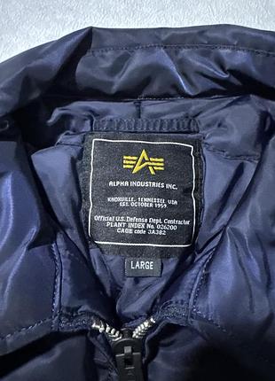 Бомбер alpha industries cwu 45 синій 4