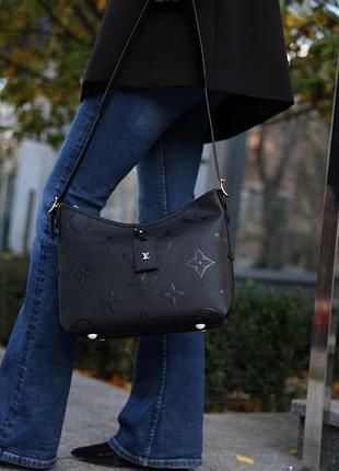 Сумка louis carryall monogram vuitton empreinte leather black
