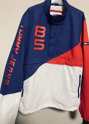 Вітровка-анорак  чоловіча tommy jeans retro color-block jacket