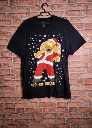 Футболка новогодняя гомер homer santa clause the simpsons симпсоны