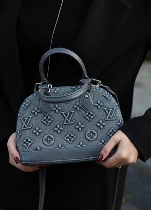 Сумка alma louis bb denim vuitton monogram