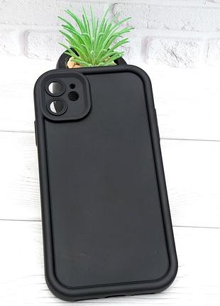 Уценка !!! чехол shock case для apple iphone 11 бампер силиконовый цвет черный уценка !!!