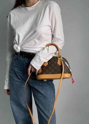 Сумка louis alma monogram vuitton canvas 6