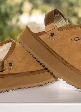 Сабо, клоги замшевые ugg goldenstar clog women's f19010d leather 39 размер