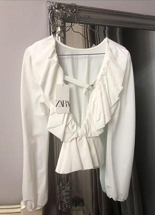 Шикарна блуза з голою спиною zara