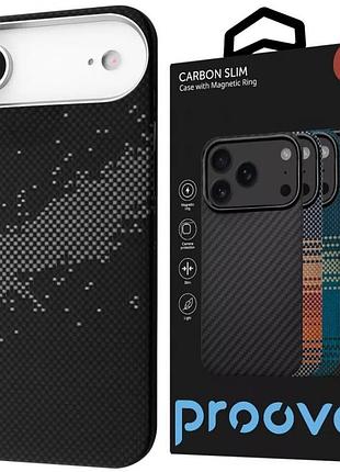 Ультратонкий карбоновий чохол proove carbon slim magsafe для iphone 17 air (starfield)