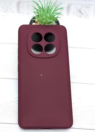 Уценка !!! чехол silicone cover для xiaomi redmi note 15 4g / 5g (164mm) бампер с микрофиброй бордовый уценка !!!