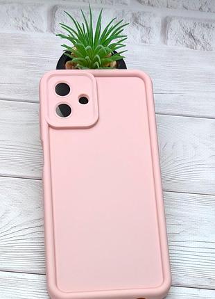 Чехол shock case для samsung galaxy a08 / a085 бампер силиконовый цвет светло-розовый
