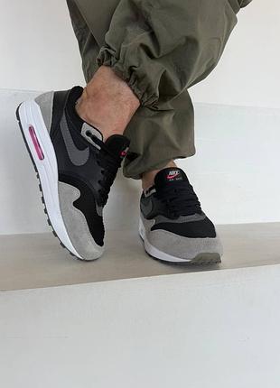 Мужские кроссовки nike air max 1 premium grey
