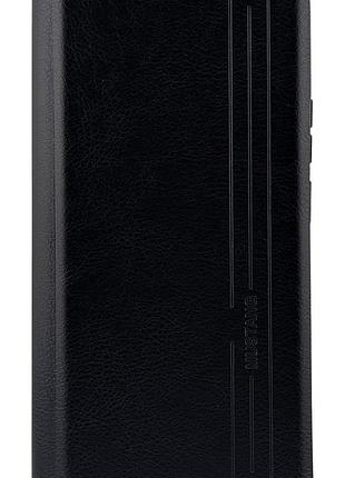Чехол книжка mustang для samsung galaxy a08 / a085 на магните с подставкой черный