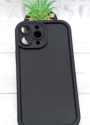 Уценка !!! чехол shock case для apple iphone 13 pro max бампер силиконовый цвет черный уценка !!!
