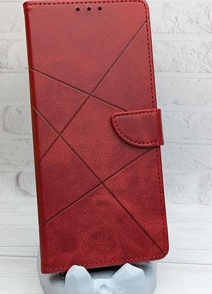 Уценка !!! чехол книжка business leather claps для xiaomi redmi a3 на магните с подставкой красный уценка !!!