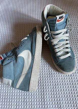 Кросівки жіночі nike blazer mid 77 vintage блакитні