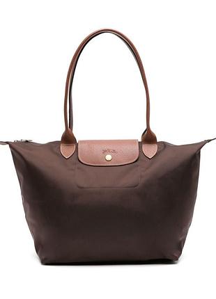 Сумки для жінок longchamp le pliage original l tote bag коричнева