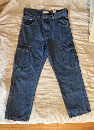 Джинси чоловічі tommy jeans aiden baggy сині 33/34