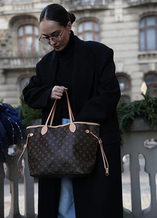 Сумка neverfull louis mm monogram vuitton canvas