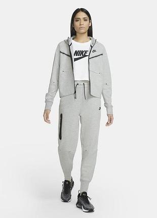 Жіноча кофта nike tech fleece сіра