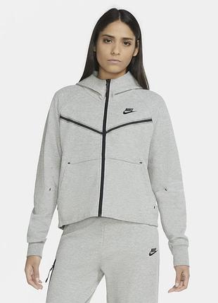 Жіноча кофта nike tech fleece сіра 2