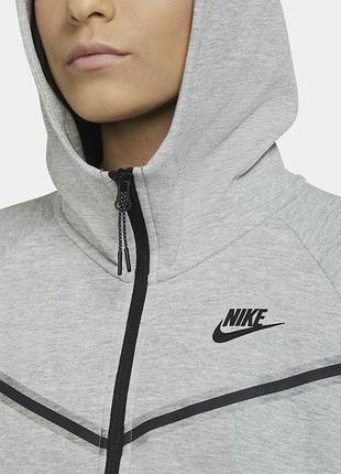 Жіноча кофта nike tech fleece сіра 3