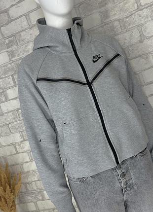 Жіноча кофта nike tech fleece сіра 5