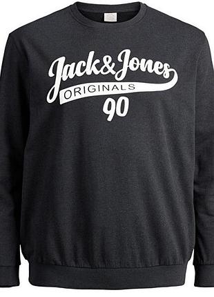 Світшот чоловічий jack & jones originals графітовий меланж розмір m