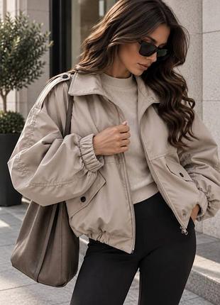 Тренч бомбер вільного крою 8
