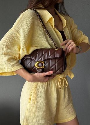 Сумка coach шоколадна 4