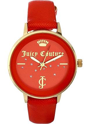 Годинники жіночі juicy couture black label з червоним ремінцем