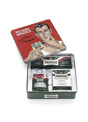 Набор косметики для бритья proraso vintage selection gino refreshing — для профессионального и домашнего бритья