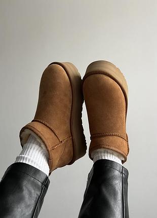Ugg women's classic ultra mini platform bootie🤎 2