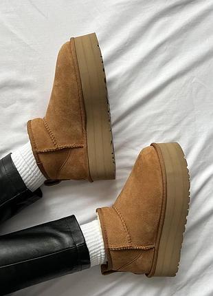 Ugg women's classic ultra mini platform bootie🤎 3