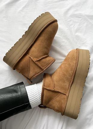 Ugg women's classic ultra mini platform bootie🤎 4