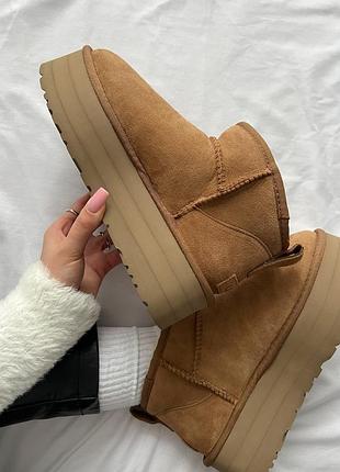 Ugg women's classic ultra mini platform bootie🤎 6