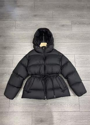 Куртка жіноча zara чорна з капюшоном